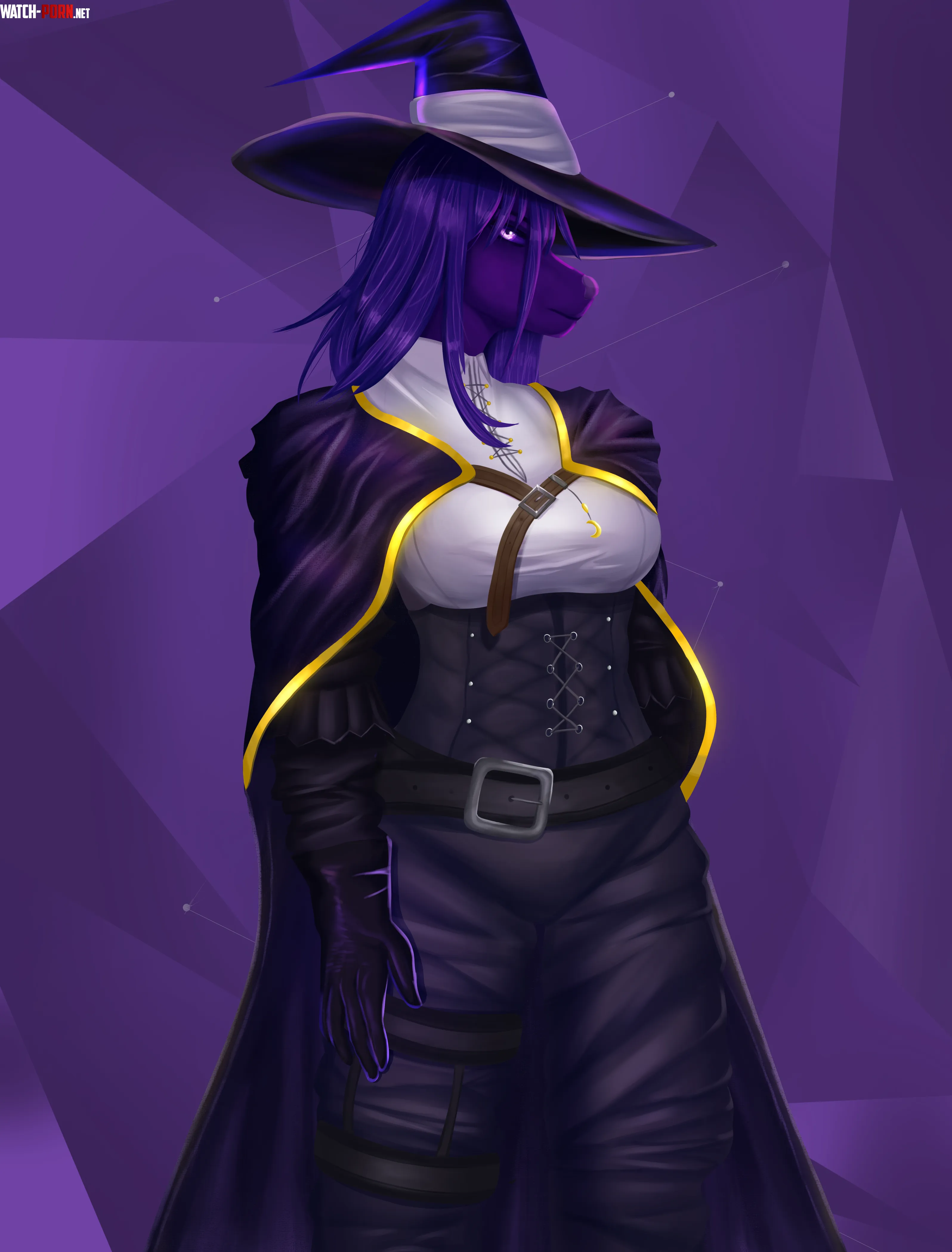 Really love drawing fantasy and especially witches OC by Marchel1234