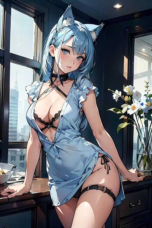 Thumbnail Showcasing Lingerie Elegance - Pussception's Nekomimi Style