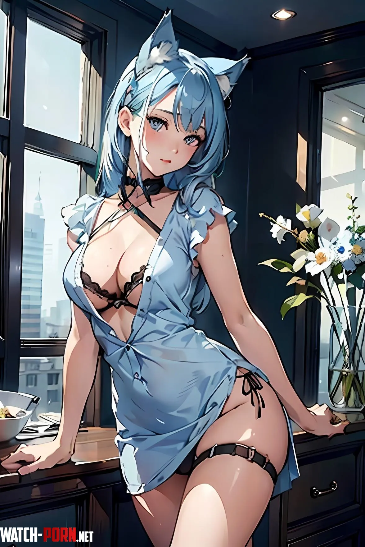 Showing off her lingerie by Pussception