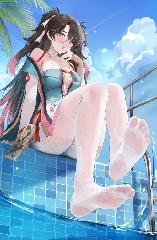 Thumbnail Chill Out by the Poolside with CheetahSperm18 - animebodysuits