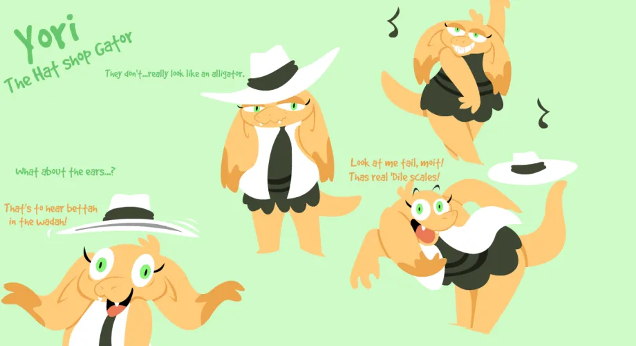 Thumbnail Yori the Hat ShopGator Art: Furry Delight by Simple-Builder-6379