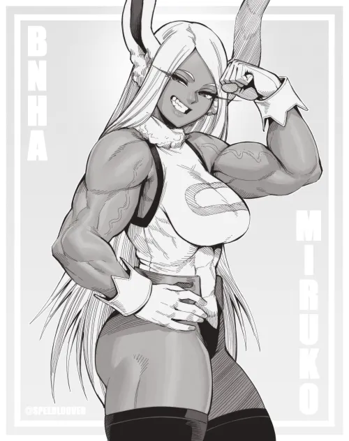 Thumbnail Rumi Usagiyama Art by SpeedL00ver Review | fitdrawngirls