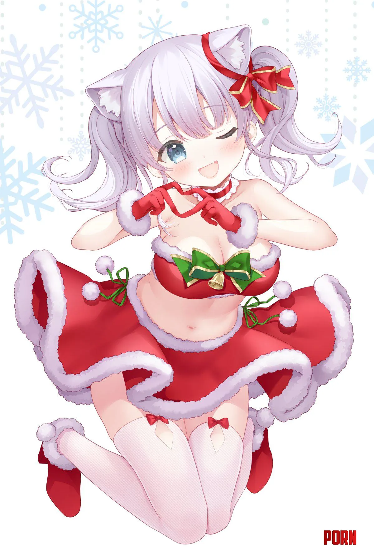 Meowy Christmas Sakura Moyon by Arcaeca2