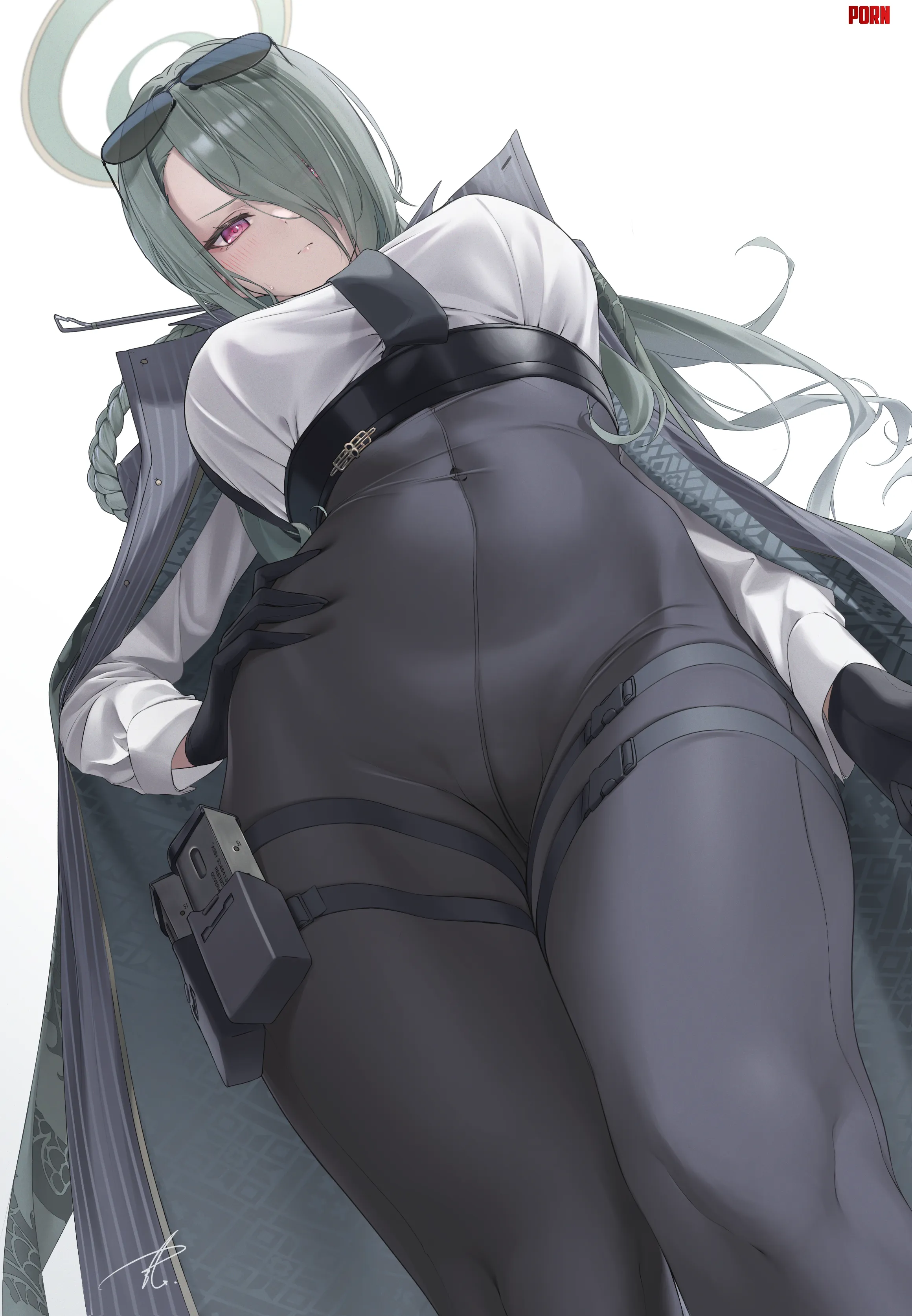 Minas Tight Pants yabacha Blue Archive by llamanatee
