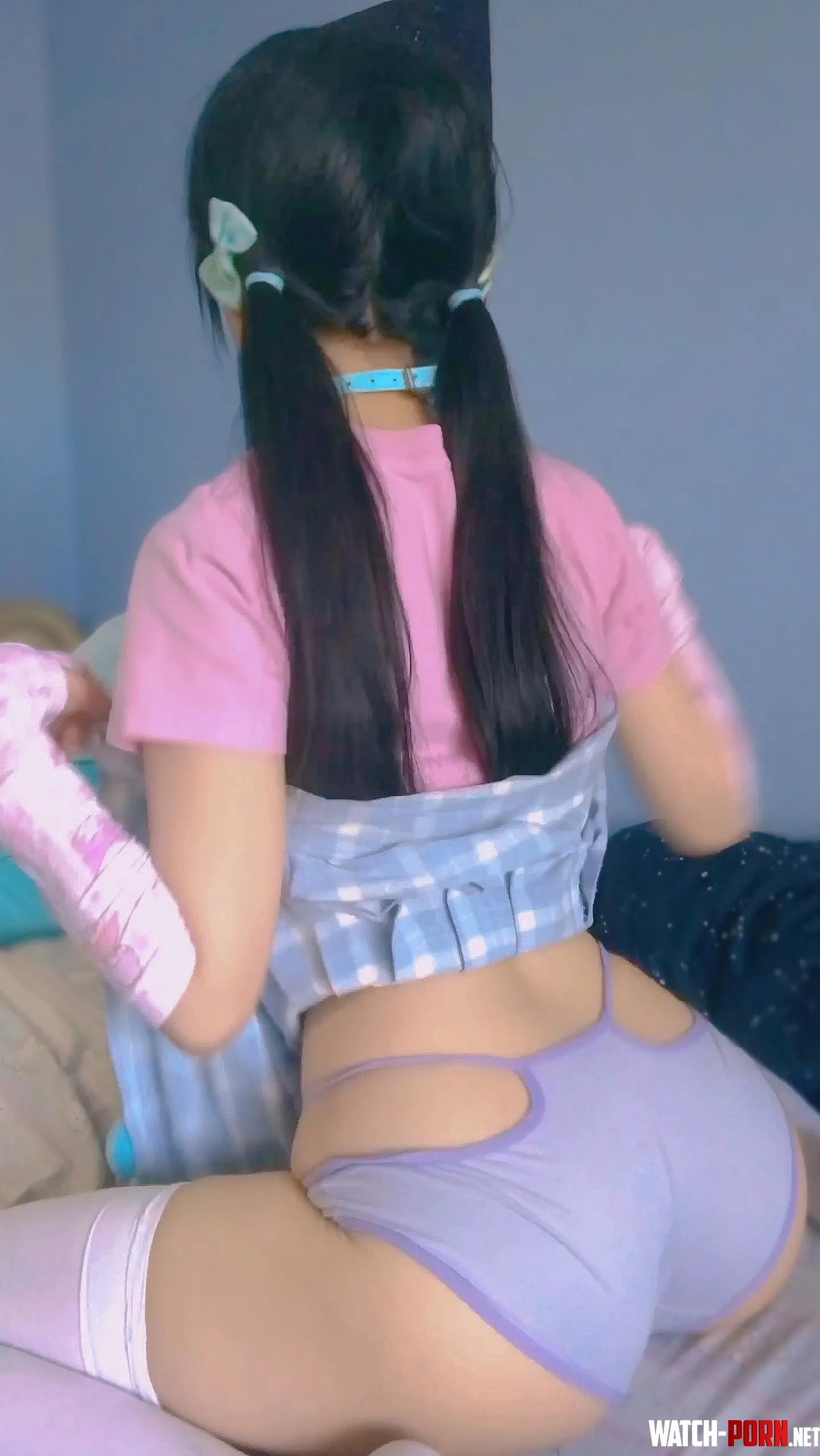 latina cutie with long pigtails 3 by Long_Stable14