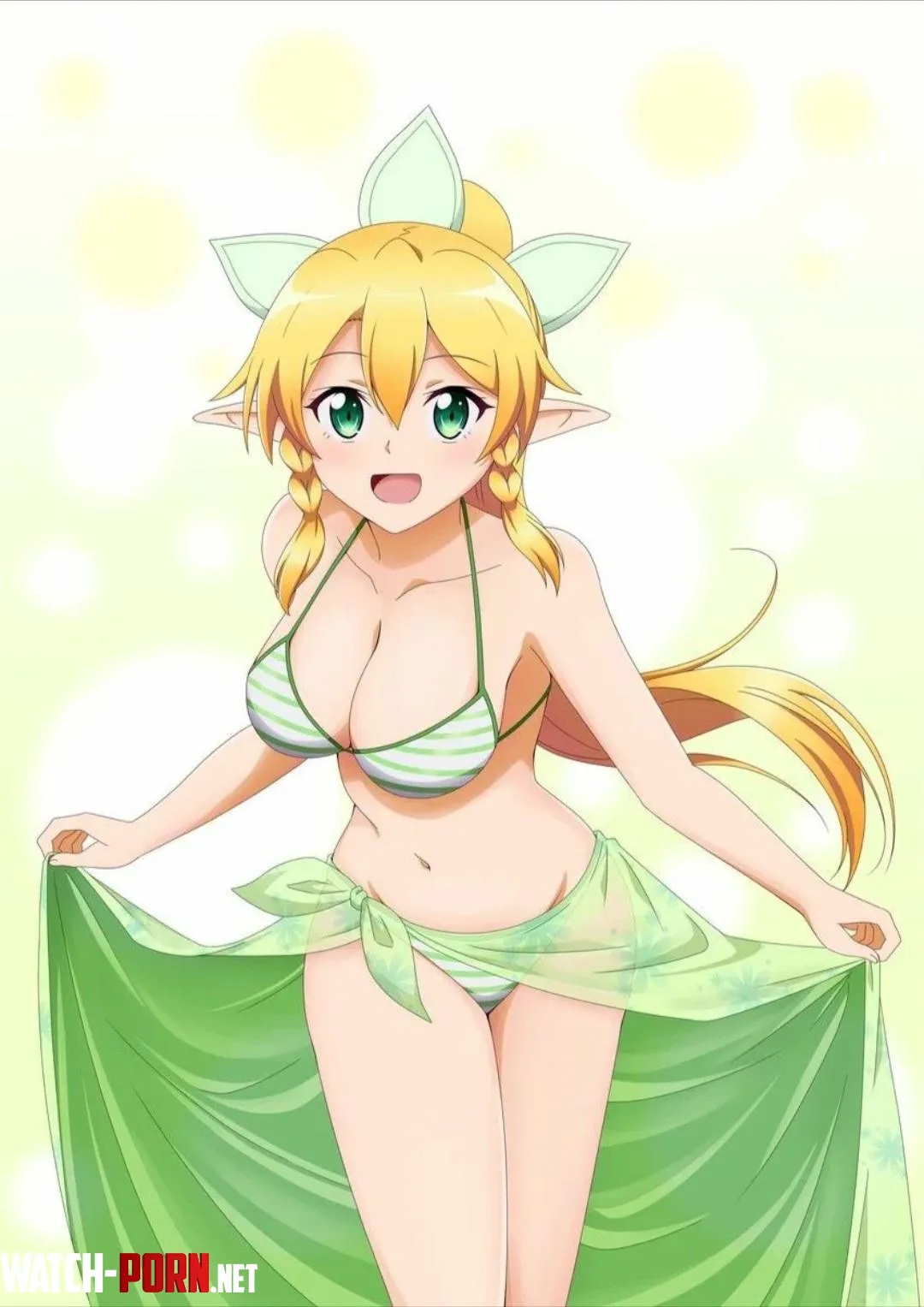 Leafa in a bikini by LanguageLawNerd