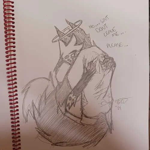 Thumbnail Emotive 'Sad Floof' Art by Hot-Barnacle7360