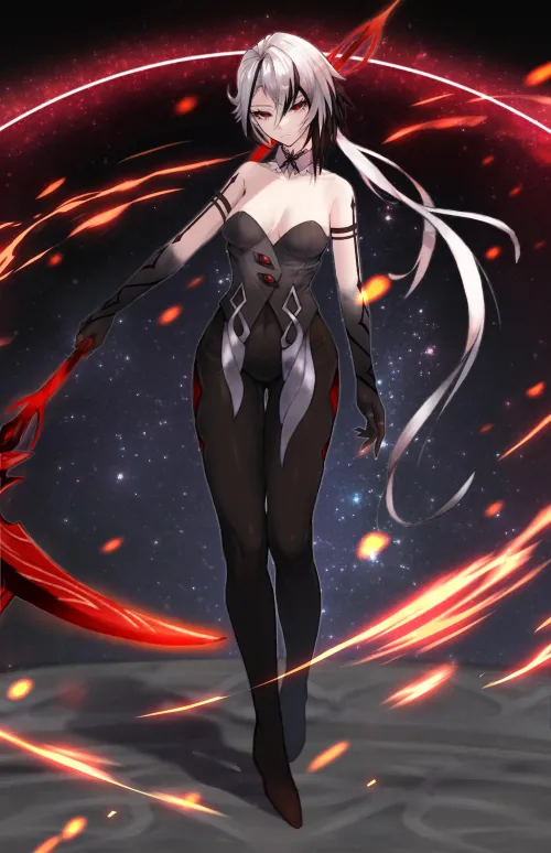 Thumbnail Arlecchino Design in Genshin Impact by CheetahSperm18 | Anime Bodysuits