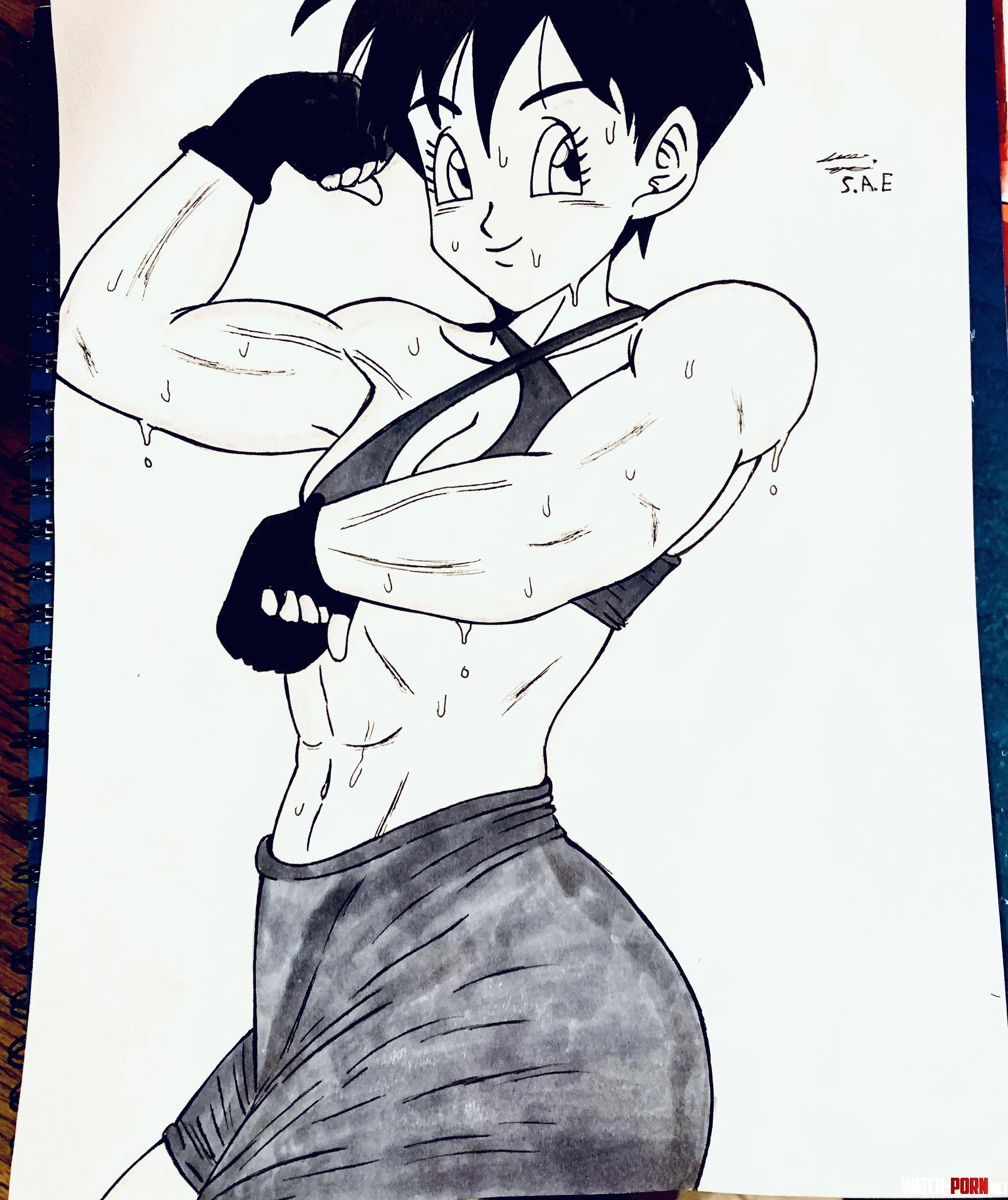 Videl from Dragonball made by me Saquanarts by ArtsForever