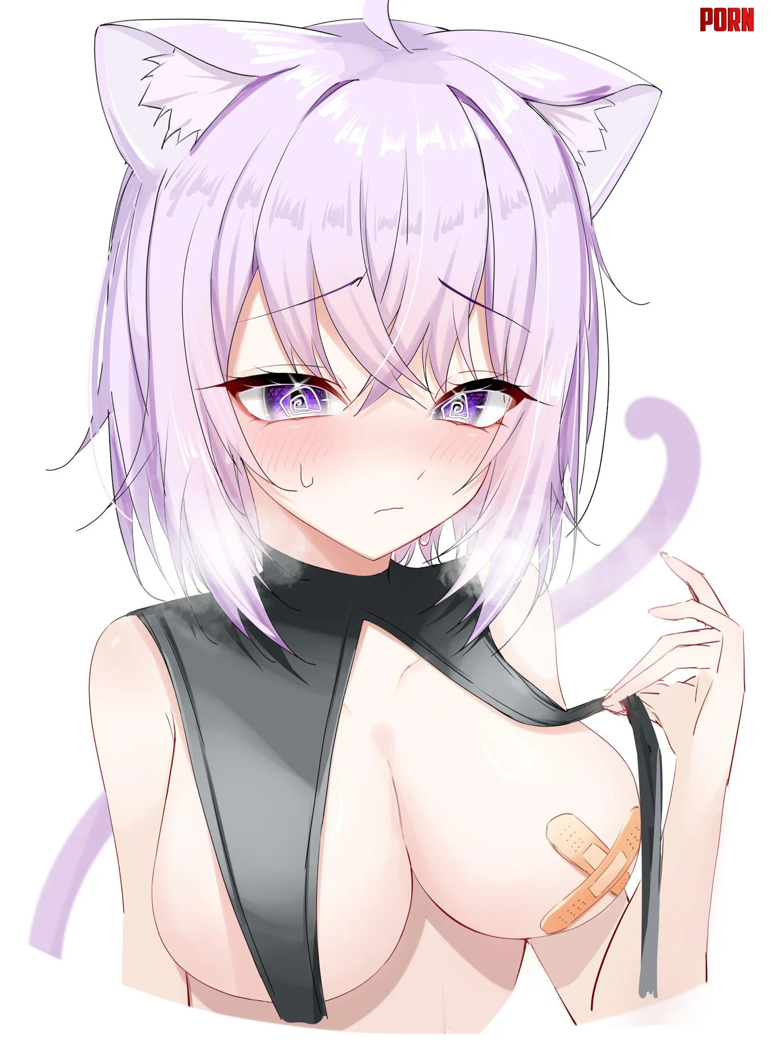 Oh no Okayu has bandages on her boobs by marxsander2016