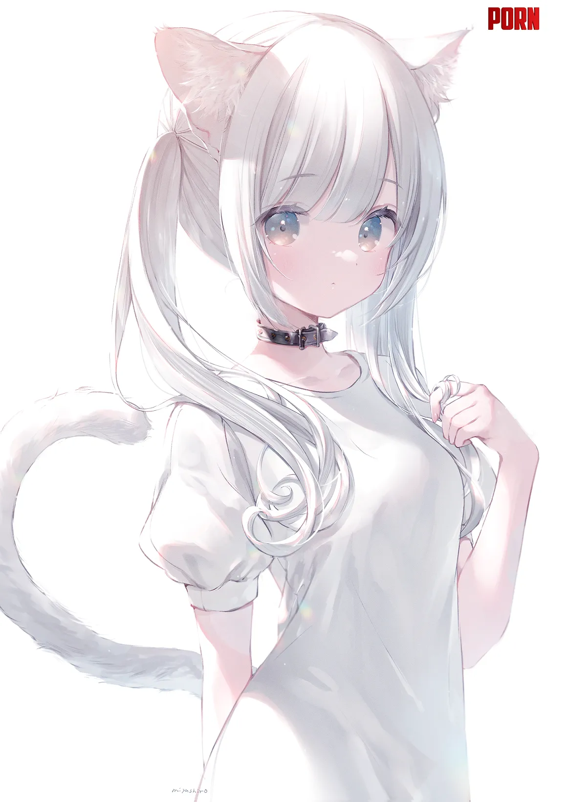 White haired cat Miyashiro by Arcaeca2