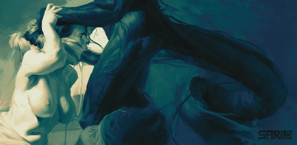Thumbnail Eeliens' Struggle in Draught - SarivaOrgio's Insightful StuckHentai Tale