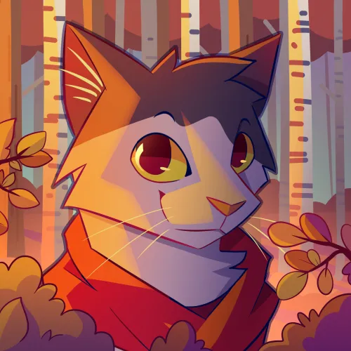 Thumbnail Autumn-themed Fursona Update by GlassShine
