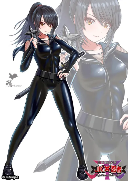 Thumbnail Immerse in the World of Rubber Kunoichi - animebodysuits