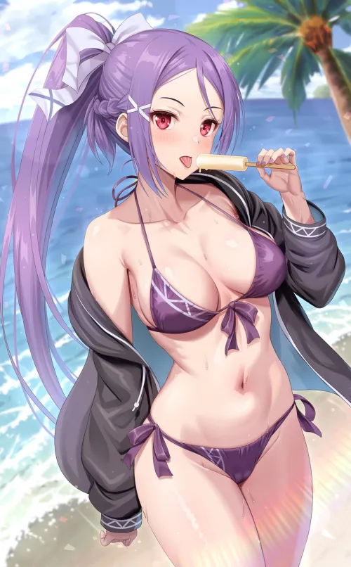 Thumbnail Mito Enjoys A Delicious Popsicle in saohentai Fan Fiction