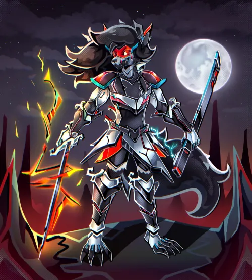 Thumbnail Mightyena Cyber Suit: An Artistic Tribute by NebulaRobo | Furry