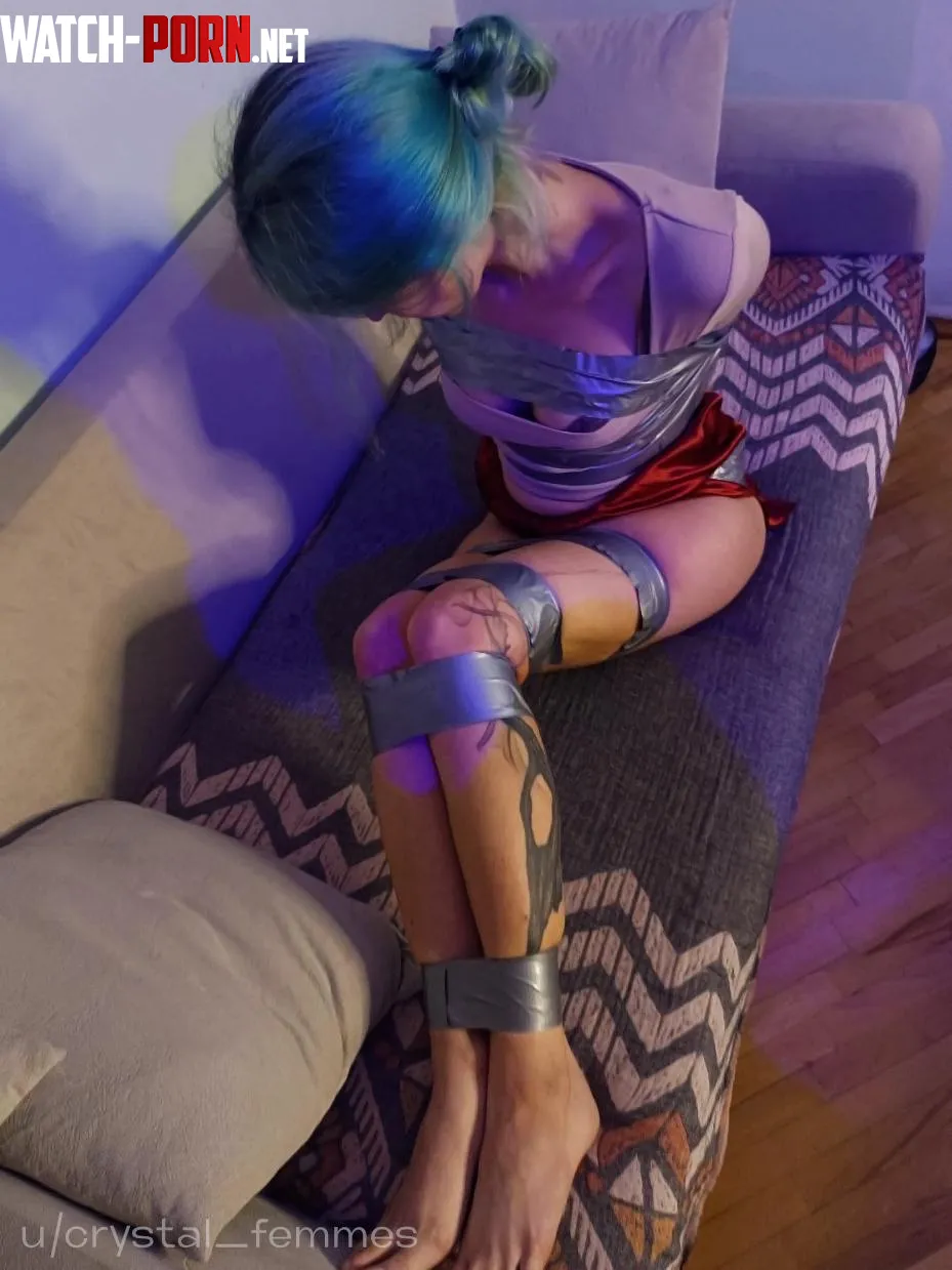 Tied up with a duct tape well and secure by crystal_femmes