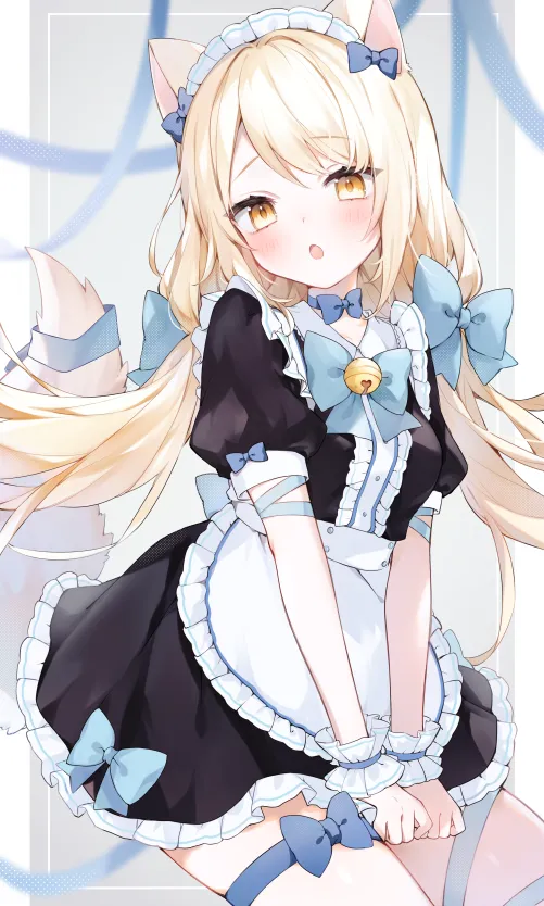 Thumbnail Maid Outfit Elegance: Cream kkyuang Shines Bright ft. Ree1227 by Arcaeca2