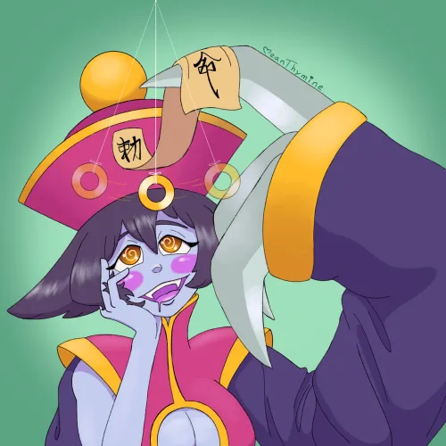 Thumbnail Darkstalkers HsienKo Art by MeanThymine in HypnoHentai
