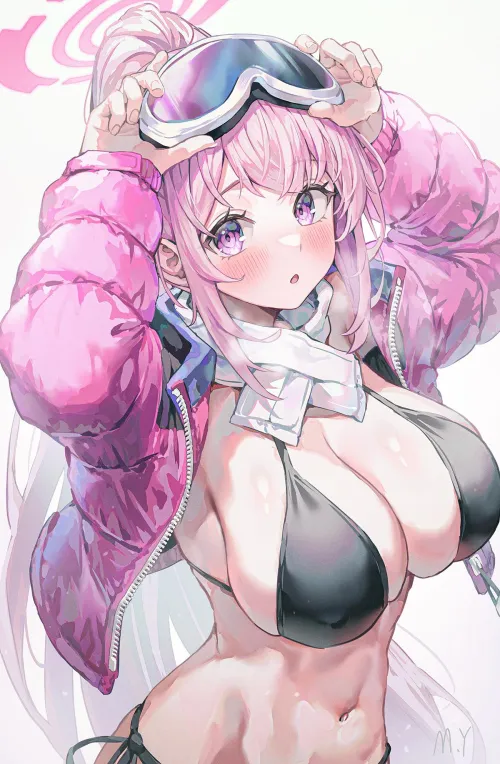 Thumbnail Izumi Adjusting Her Goggles Feature in OppaiLove