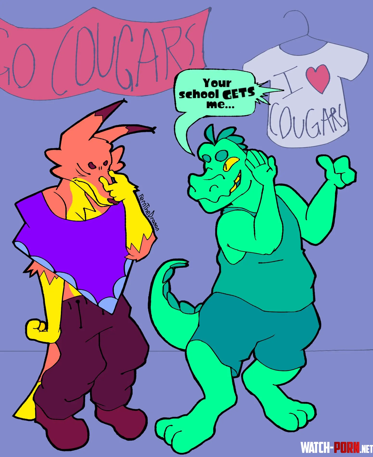 Indulgent OC art art by me by Fern_The_Dragon