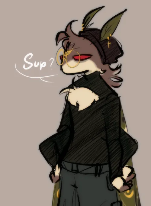 Thumbnail Tired Sketch: Furry Creativity by FallenMoth_