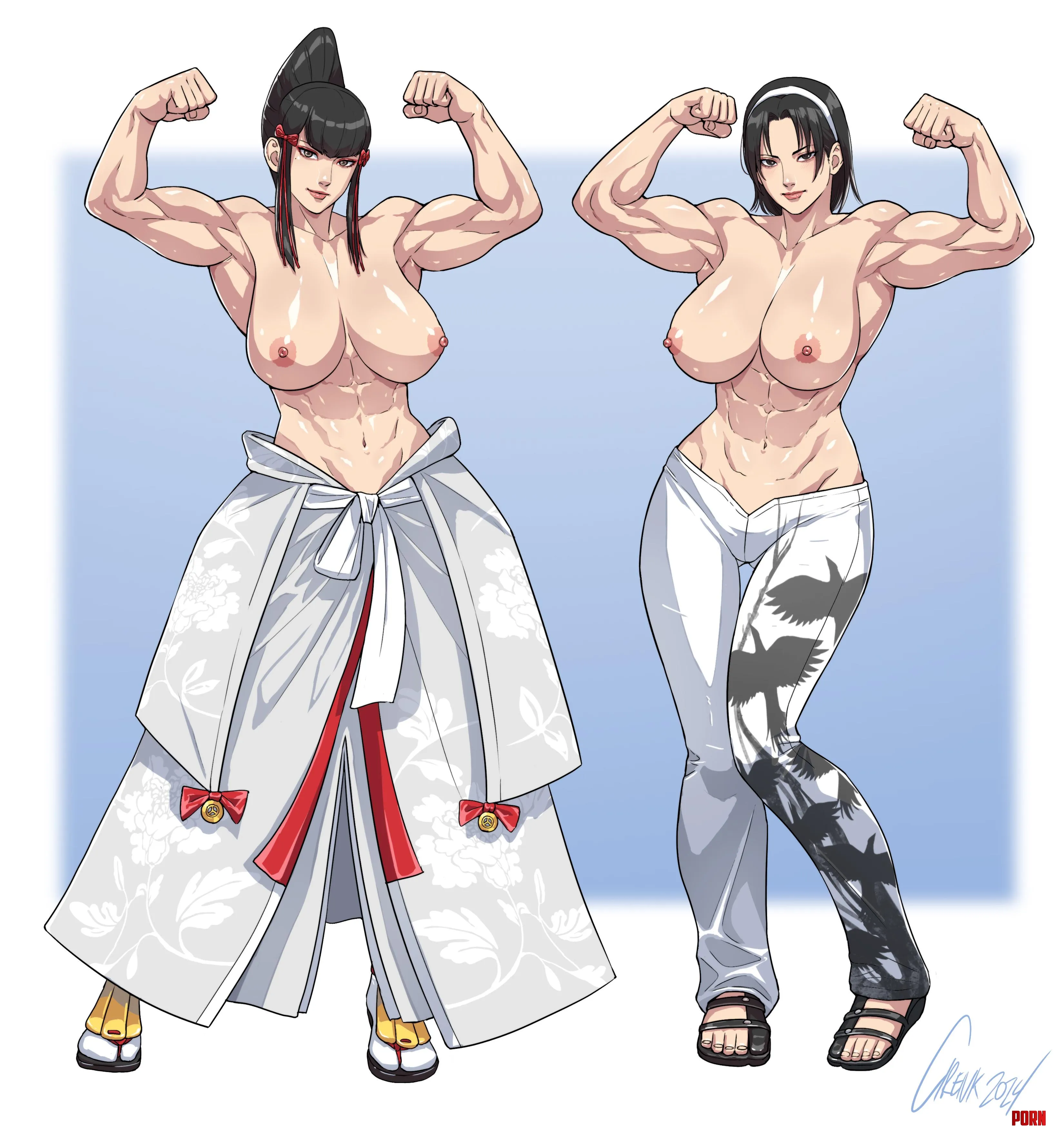 Kazumi Mishima and Jun Kazama Cirenk Tekken by PMatty73