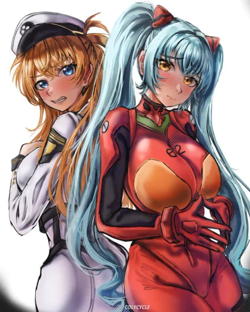 Thumbnail Eva x Nikke Anime Bodysuits Swap by Bulky_Wasabi5882