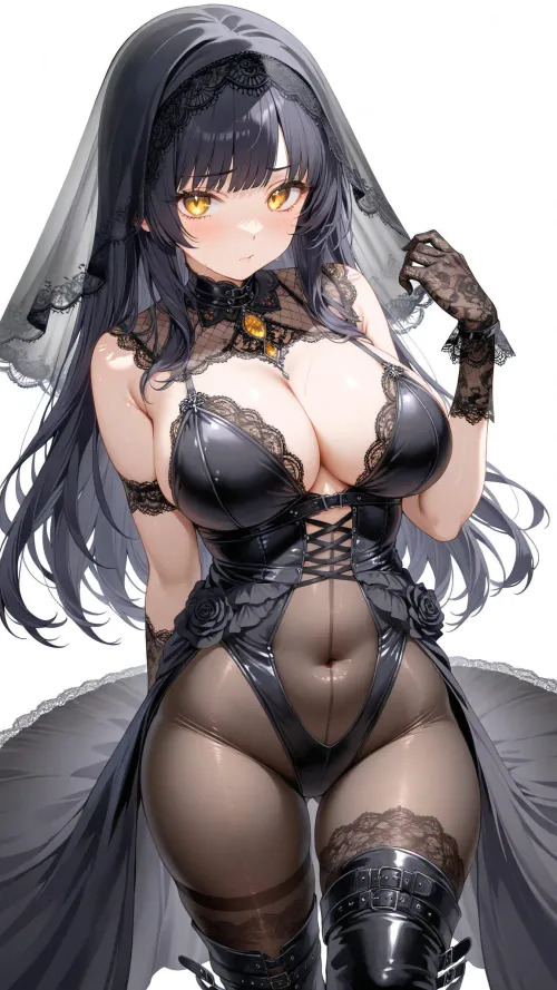 Thumbnail Body Stocking Bride Outfit Unveiled - Anime Bodysuits by CheetahSperm18