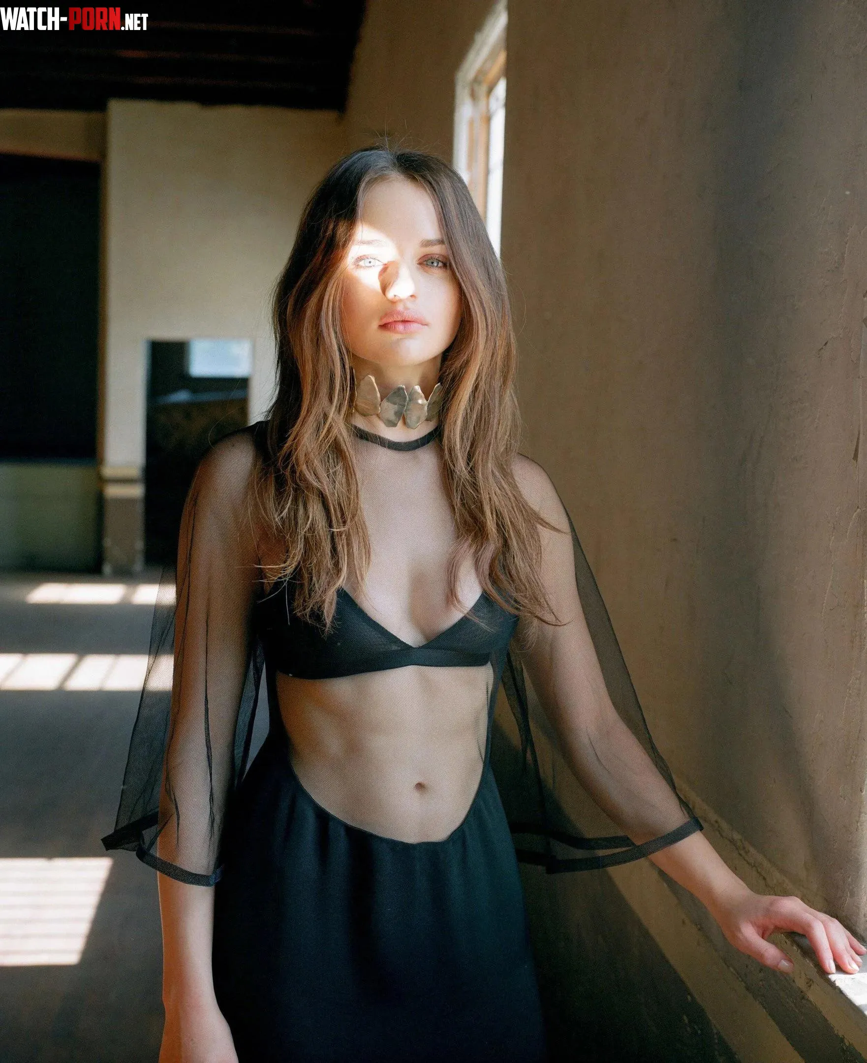 Joey King in a sheer top by cor0094