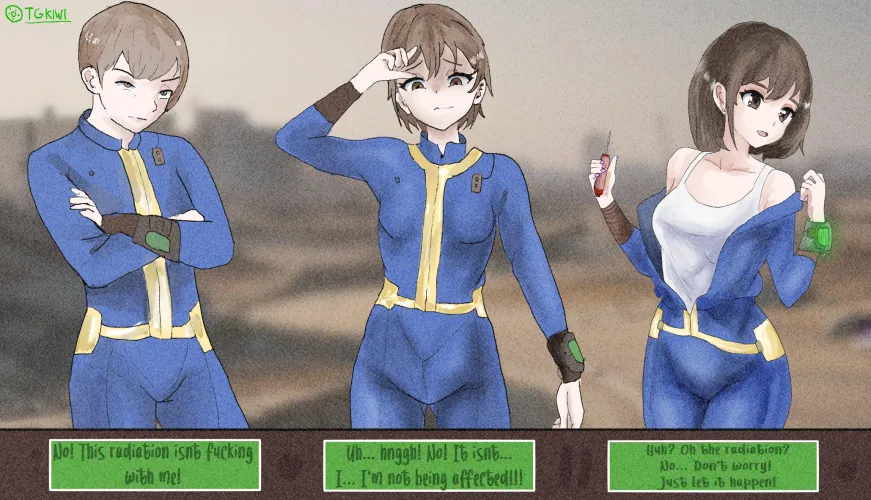 Thumbnail Fallout Transformation by Kiwi | Gendertransformation Post-Apocalyptic Tale