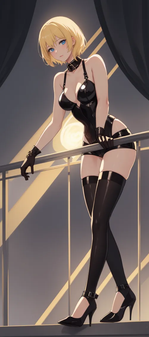 Thumbnail Blonde Dominatrix Anime Bodysuit by CheetahSperm18