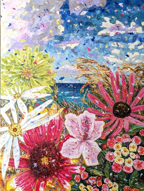 Thumbnail Beach Flowers: Nature's Delicate Touch by krkdc | Beach Category