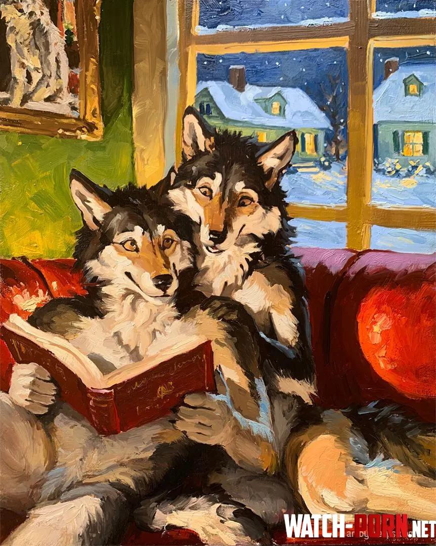 Snowed In an oil painting by me by 0-disgustipated