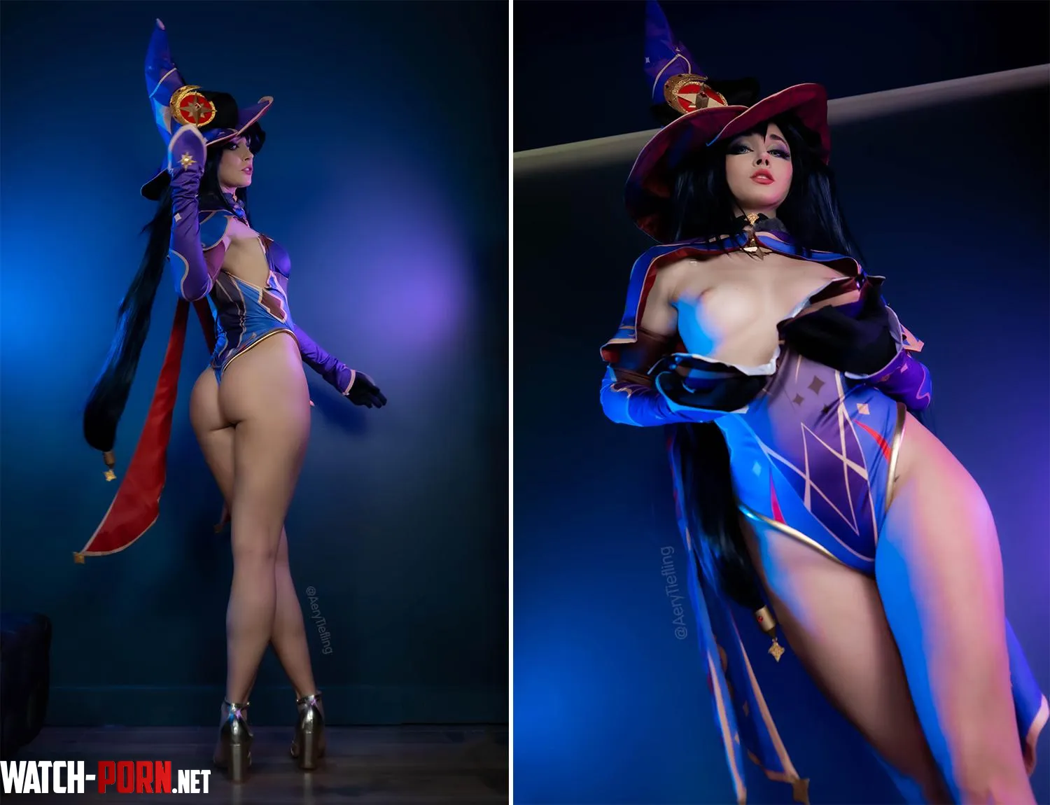 Mona from Genshin Impact by Aery Tiefling OC by AeryKorvair