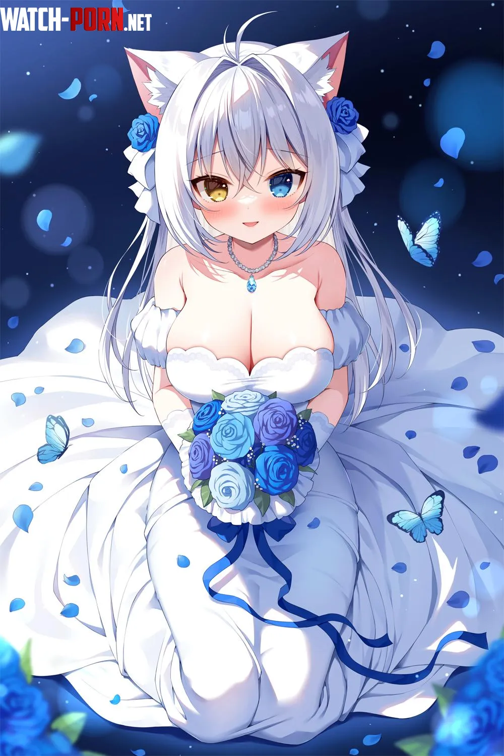 Aina in a wedding dress Mauve by Arcaeca2