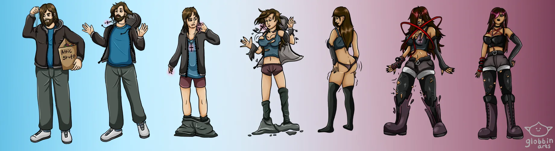 Thumbnail The Ankh of Eternal Life TG MTF by GlobbinArts | Gendertransformation Eternal Sequences