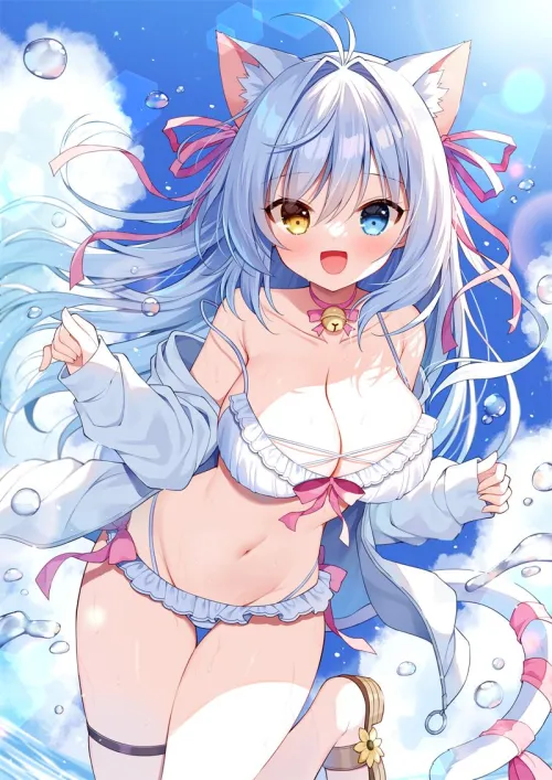 Thumbnail Discover Swimsuit Aina Artwork by marxsander2016 | Nekomimi Delight