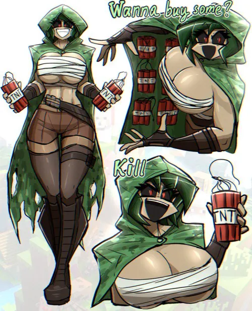 Thumbnail Kroenen19 Unveils Creeper Gal zzzHADOzzz: A Mysterious Encounter