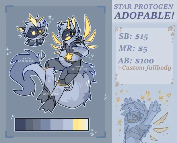 Thumbnail Exclusive Adoption: AwierdGoldfish Introduces Star Protogen Art