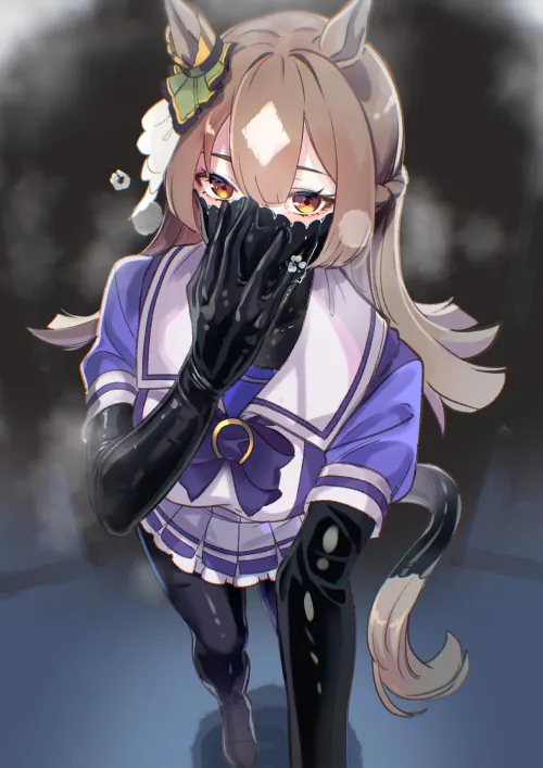 Thumbnail Rubber Satono Diamond Uma Musume Outfit by CheetahSperm18 | Animebodysuits Attire