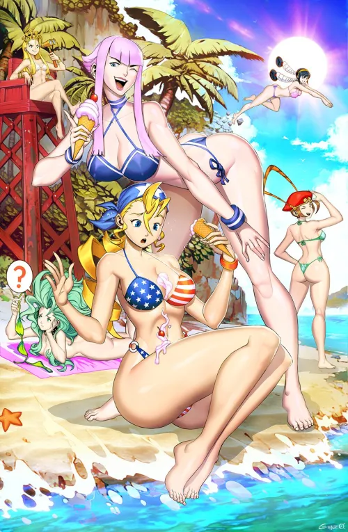 Thumbnail Beach Time with Genzoman: An Artistic Masterpiece by PMatty73
