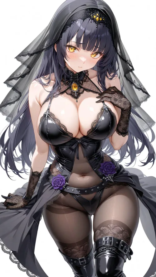 Thumbnail Black Veil & Body Stocking - CheetahSperm18's Imagination in animebodysuits