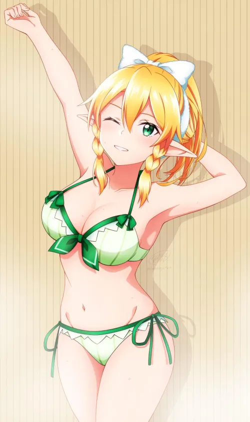 Thumbnail Swimsuit Leafa: Dive into Saohentai Waters