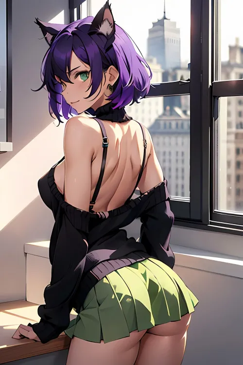 Thumbnail A Daring Flash of Beauty - Pussception's Nekomimi Art