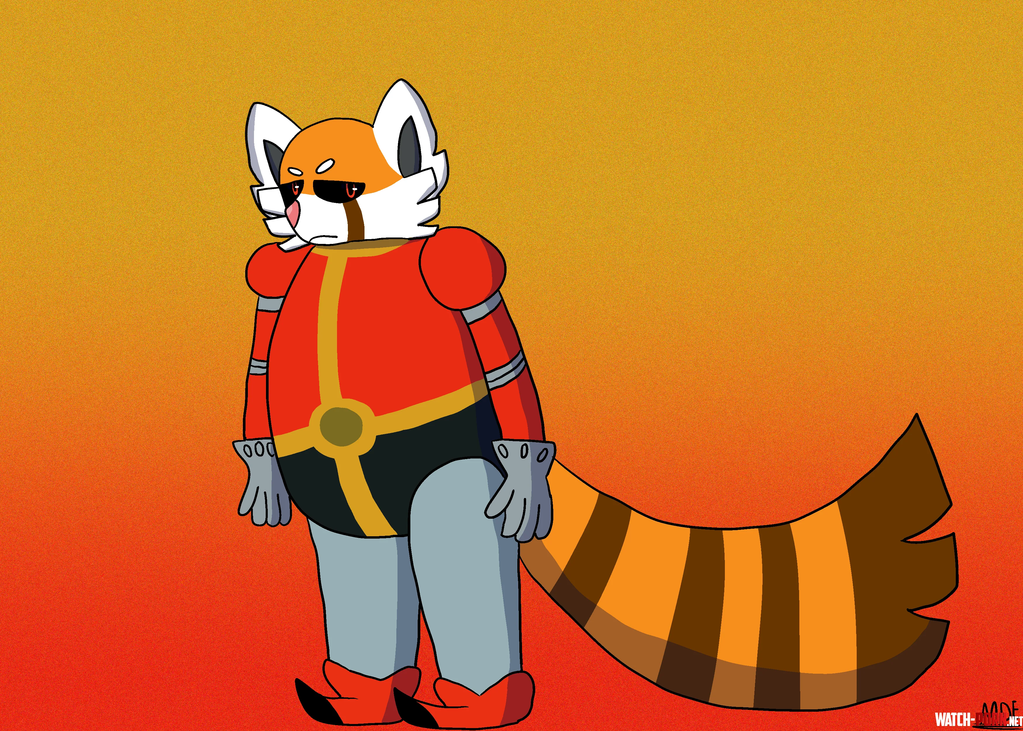 A familliar red panda by Moondaeagle
