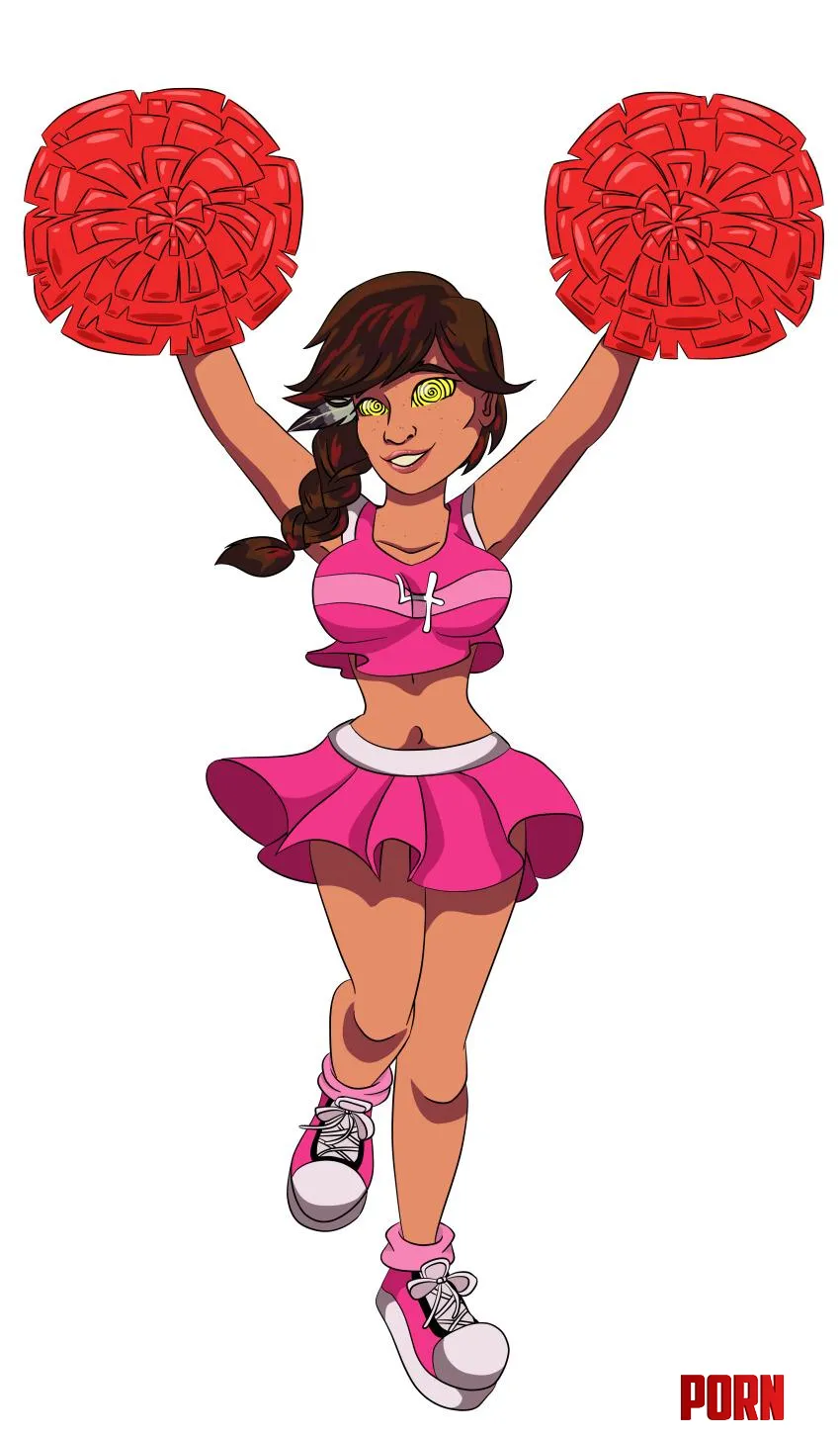 Piper McClean as a hypnotized perky highschool cheerleader godofwar99 by Psychological-Cod297
