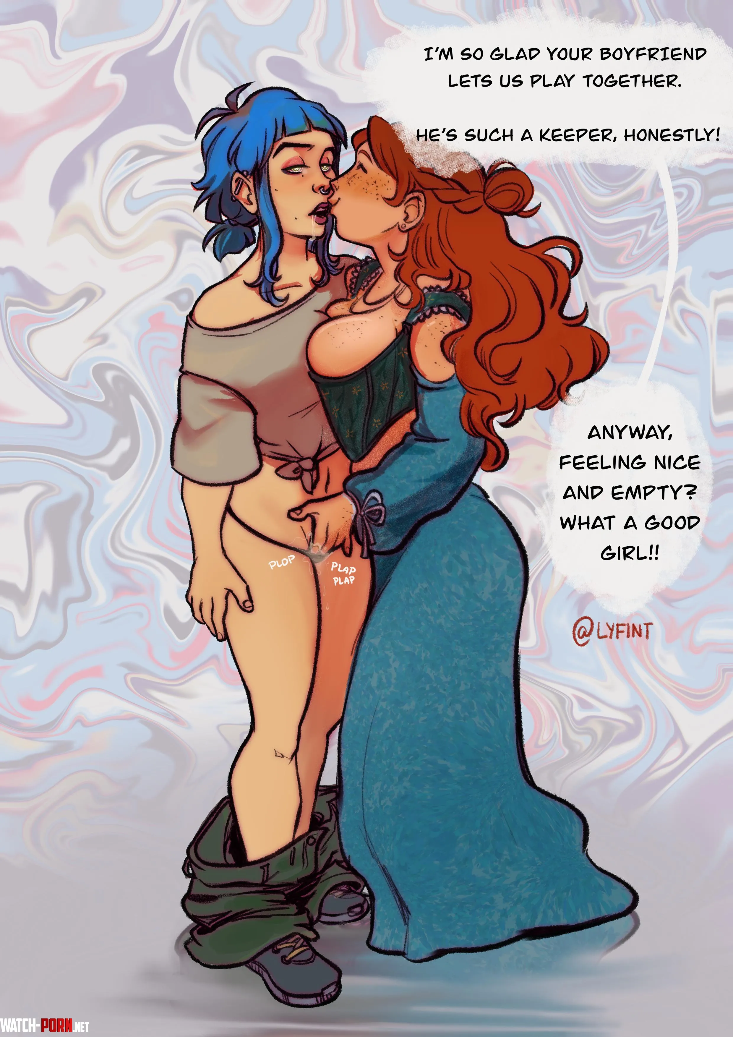 Just besties hanging out OCs by Lyfint by lyfint