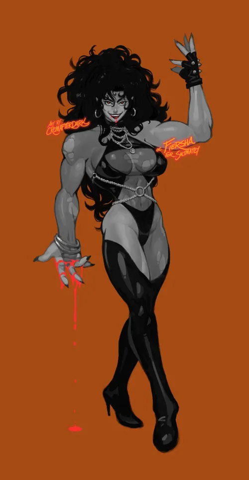 Thumbnail Bloody FIERSHA by CromAfterDark: Fitdrawngirls Special