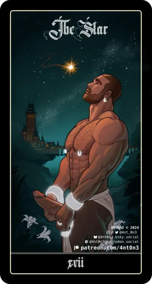 Thumbnail Interpretation of The Star Tarot Card by OCMyArt: 4nt_0n3's Perspective